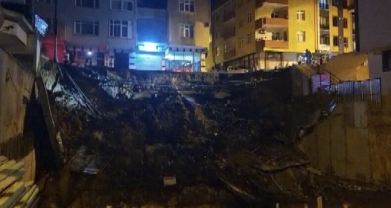 Üsküdar’da istinat duvarı çöktü: Çevredeki binalar tahliye edildi