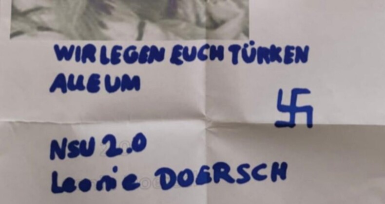 Almanya’da, camiye tehdit mektubu bırakıldı: Türkleri öldüreceğiz