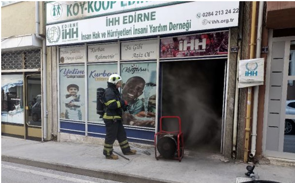 İHH yardım derneği binasında patlama ve yangın