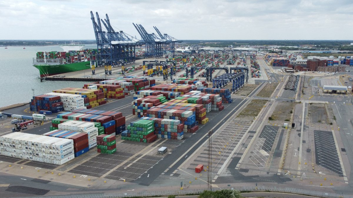 İngiltere’de Felixstowe Limanı, greve sahne oluyor