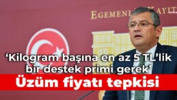 ‘Kilogram başına en az 5 TL’lik bir destek primiyle fiyatın düzenlenmesi gerektiği açıktır’