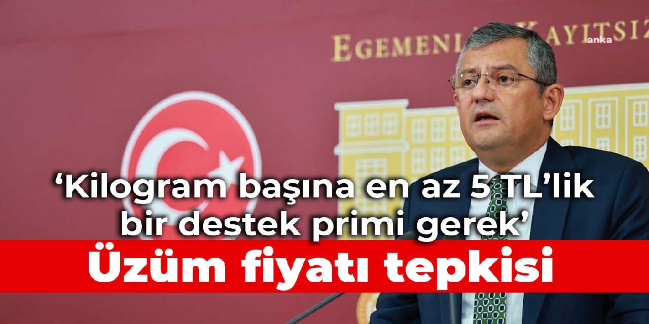 ‘Kilogram başına en az 5 TL’lik bir destek primiyle fiyatın düzenlenmesi gerektiği açıktır’