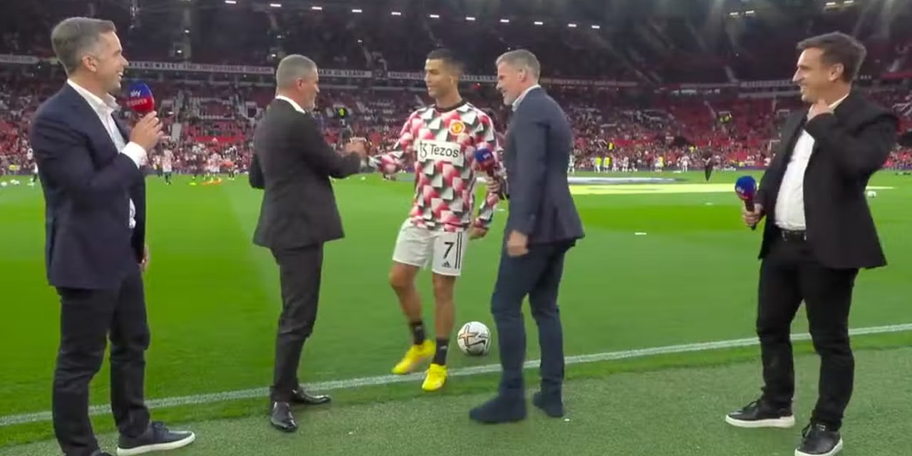 Ronaldo, eleştiriye gelemedi: Jamie Carragher’ın elini sıkmadı