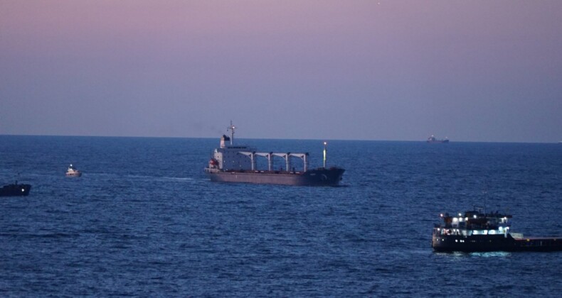 Tahıl gemisi İstanbul Boğazı Karadeniz girişine ulaştı