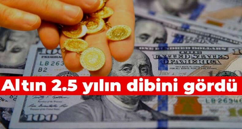 Altın 2.5 yılın dibini gördü