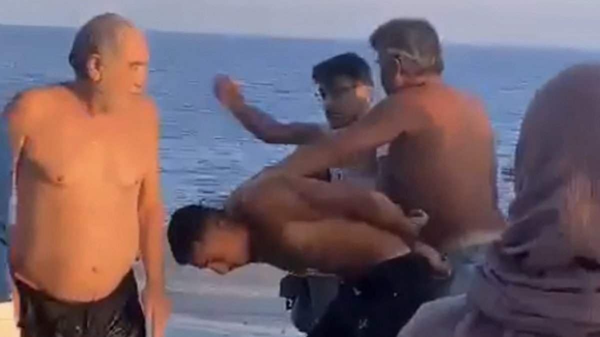 Antalya’da sahilde telefonlu tacize meydan dayağı