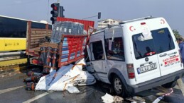 Büyükçekmece’de korkunç kaza: 1 ölü 1 yaralı