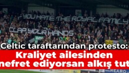 Celtic taraftarından Elizabeth için saygı duruşunda protesto: Kraliyet ailesinden nefret ediyorsan alkış tut