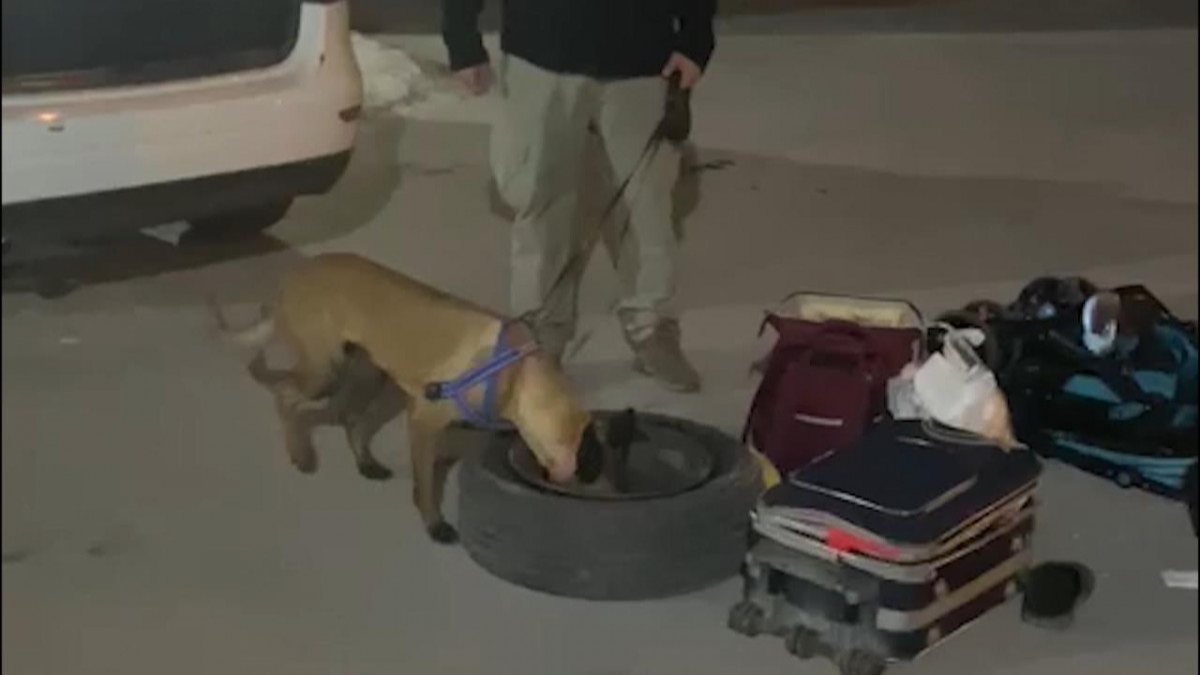 Konya’da yedek lastikten 5 kilo metamfetamin çıktı