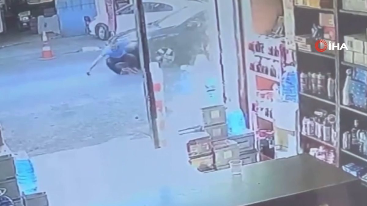 Seyrantepe’de köpek korkusu kazaya neden oldu