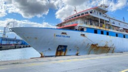 Yunan unsurlarının ateş açtığı ’Anatolian’ gemisinde saldırının izleri gözler önüne serildi