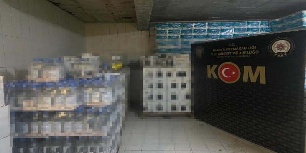 Antalya’da 3 bin 150 şişe sahte bandrollü içki ele geçirildi