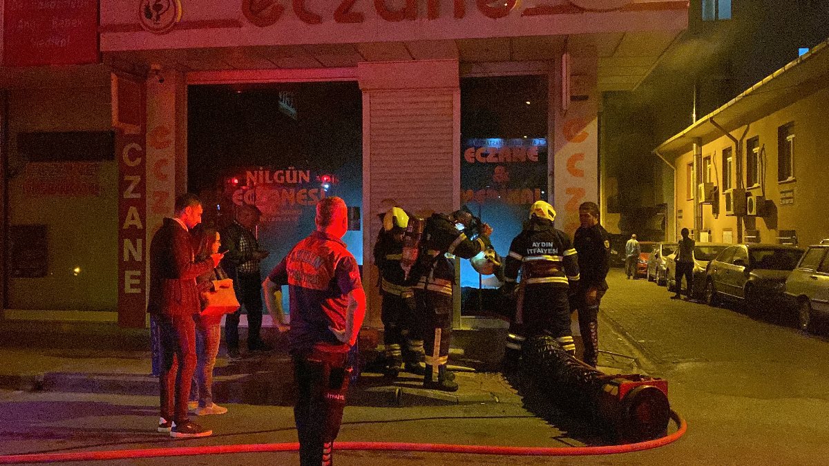 Aydın’da eczanede çıkan yangın kontrol altına alındı