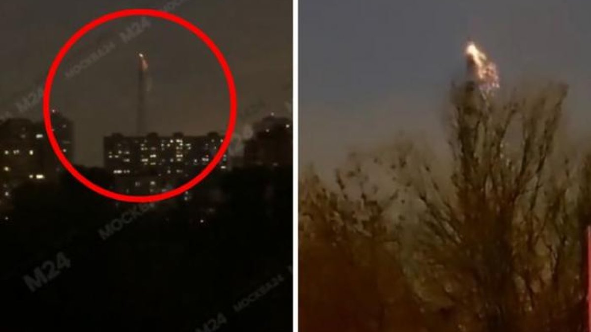 Moskova’da televizyon ve radyo kulesinde yangın