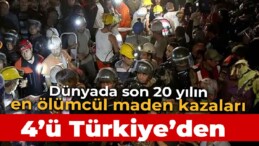 Son 20 yılın en ölümcül maden kazaları