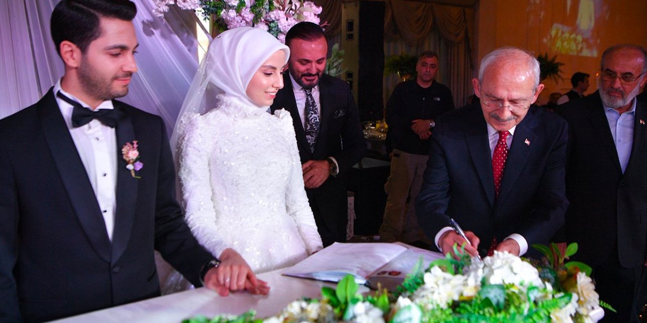 Kılıçdaroğlu nikah şahidi oldu