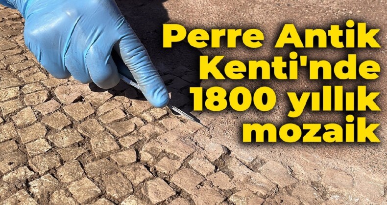 Perre Antik Kenti’nde 1800 yıllık mozaik