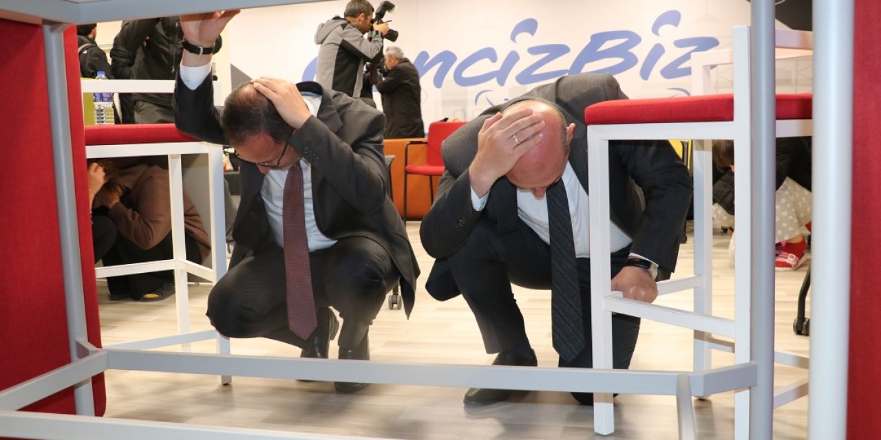 Soylu da katıldı: KYK yurtlarında ‘Çök Kapan Tutun ve Tahliye’ tatbikatı yapıldı