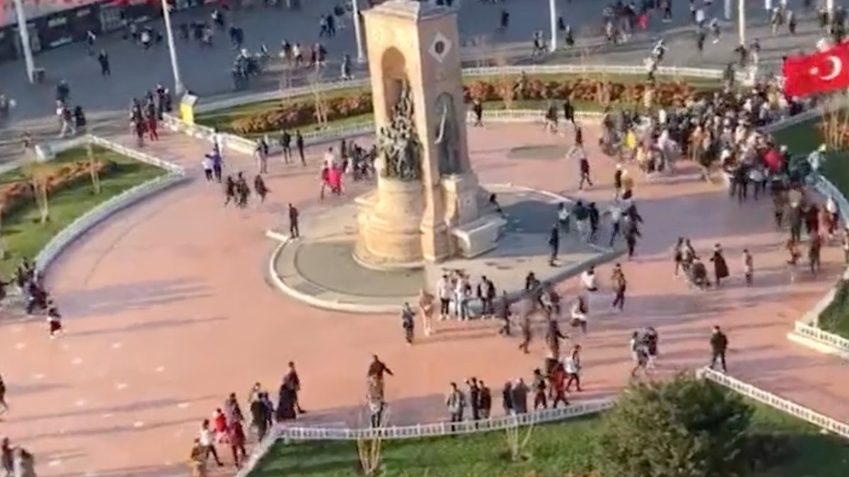 Taksim’deki patlamanın ardından vatandaşların kaçış anları