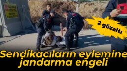 Bağımsız Maden-İş Sendikası’nın protestosuna jandarma engeli