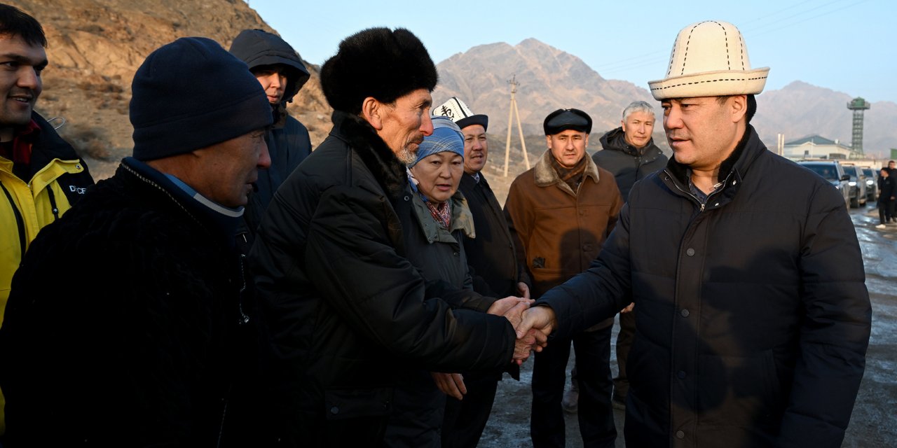 Kırgızistan Cumhurbaşkanı çatışma bölgesinde