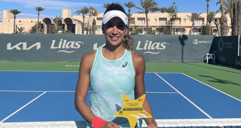 Milli tenisçi Çağla Büyükakçay’dan Tunus’ta şampiyonluk