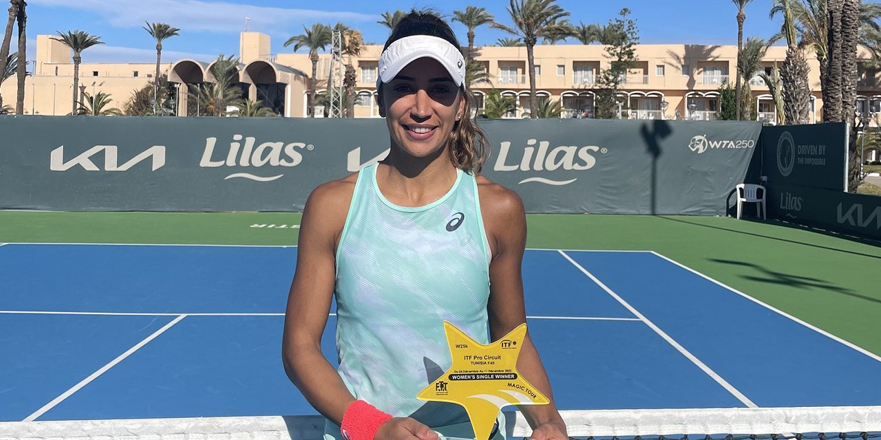 Milli tenisçi Çağla Büyükakçay’dan Tunus’ta şampiyonluk