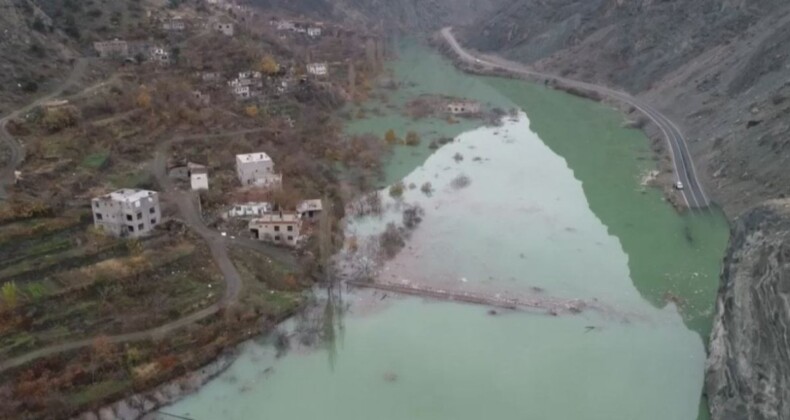 Yusufeli’de su yüksekliği 46 metreye ulaştı