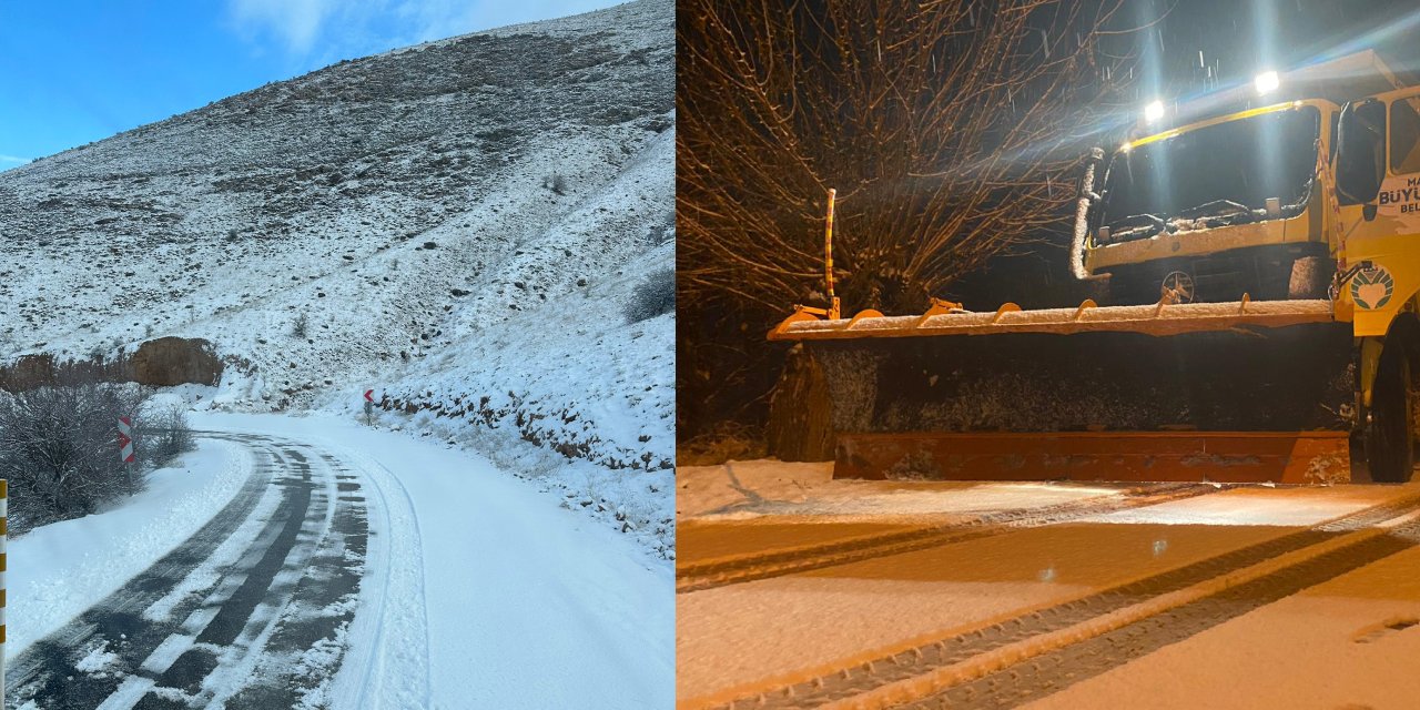 14 yol kardan kapandı