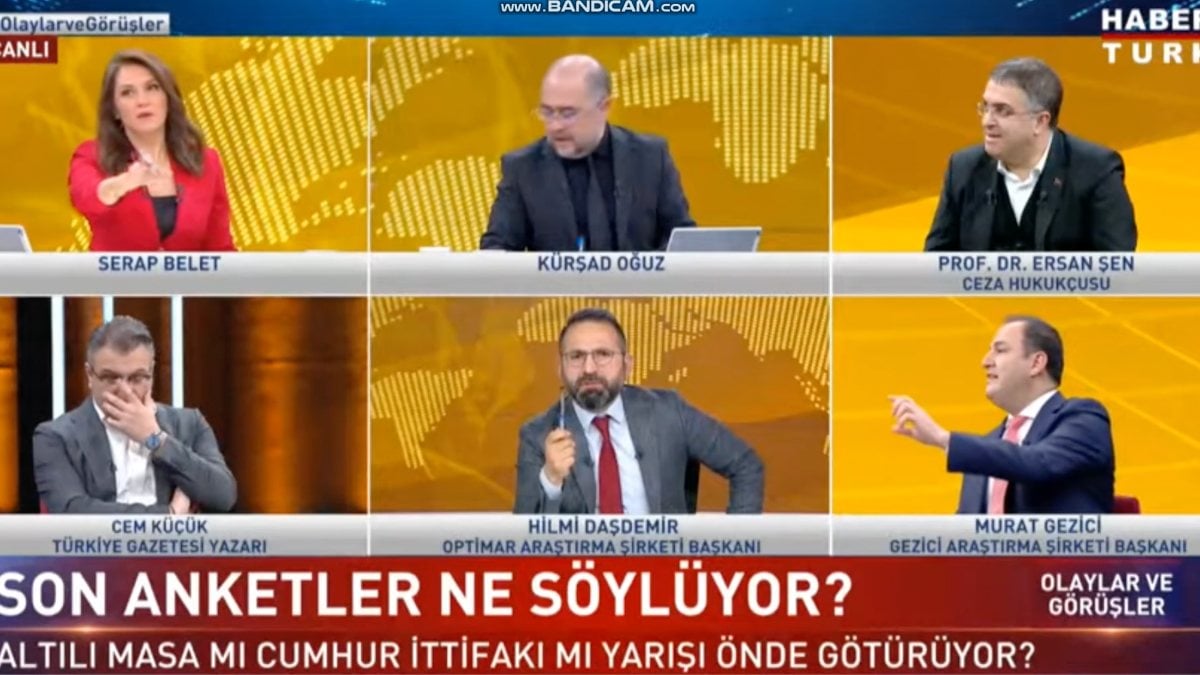 Anket firması sahipleri canlı yayında kavga etti