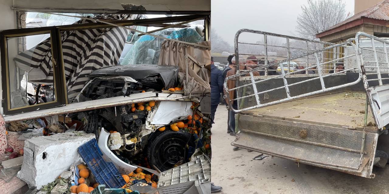 Freni boşalan TIR, ortalığı birbirine kattı