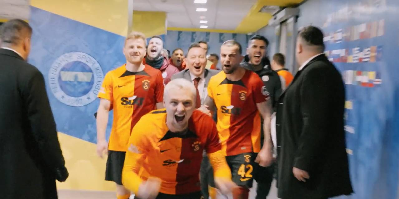 Galatasaray galibiyeti böyle kutladı