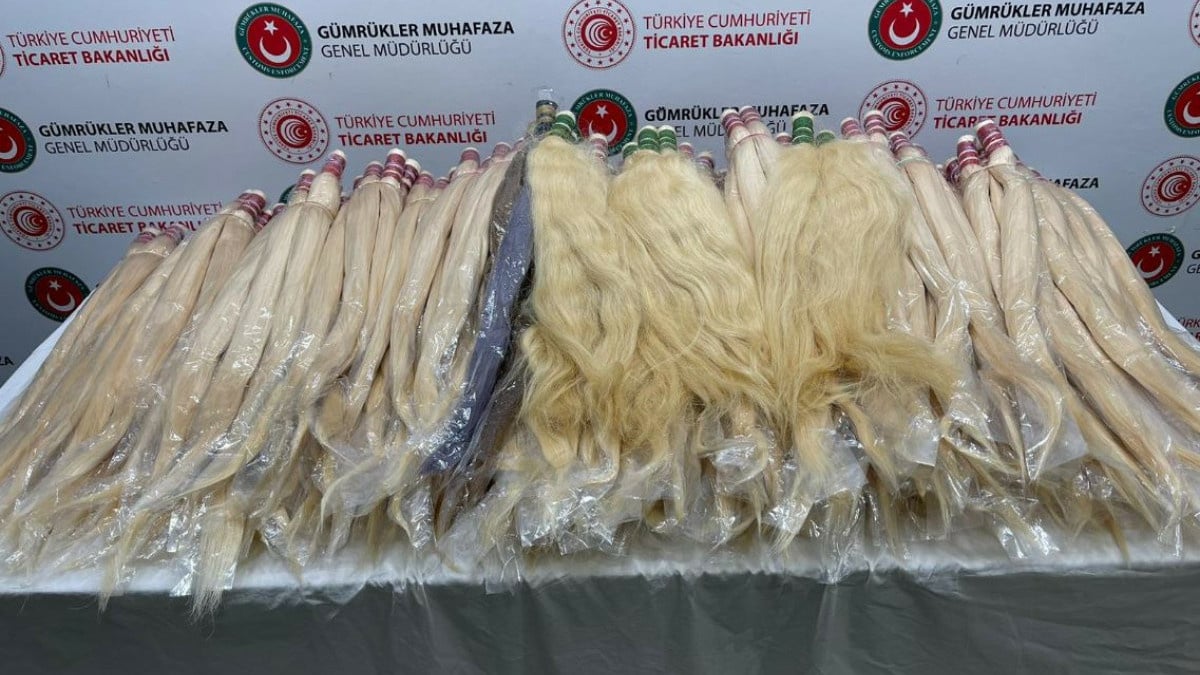 Sabiha Gökçen’de 54 kilo insan saçı ele geçirildi