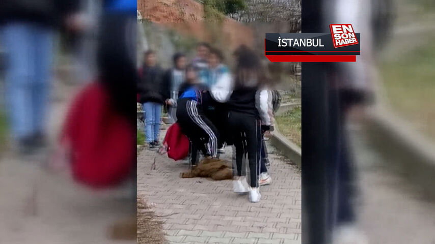 Arnavutköy’de kız öğrencilerin kavgası