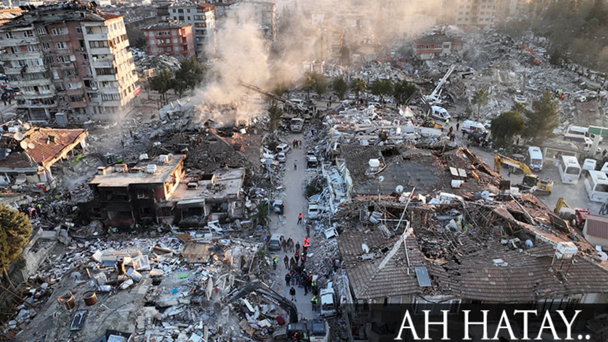 Büyük afet sonrası Hatay’ın yürek burkan görüntüsü