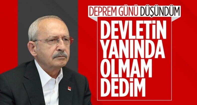 CHP Lideri Kemal Kılıçdaroğlu: Devletle hizalanmayacağım