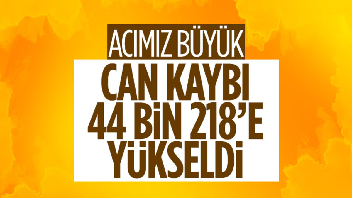 Deprem felaketinde 19’ncu gün bilançosu: Can kaybı 44 bin 218’e yükseldi