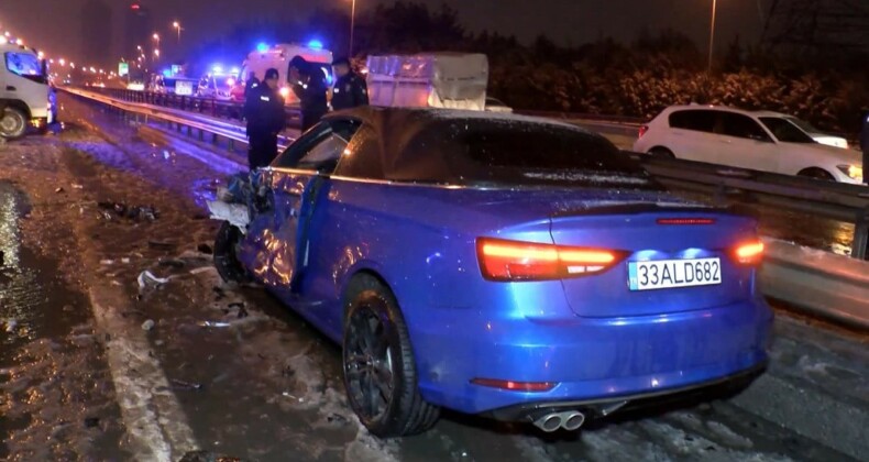 Esenler TEM Otoyolu’nda kaza: 1 ölü 1 yaralı