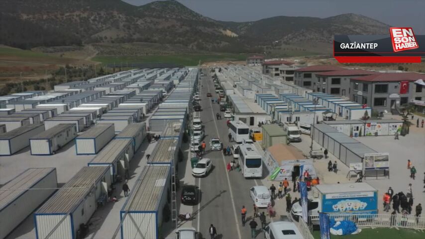 Gaziantep’te 3 bin kişilik konteyner kentte depremzedelerin ihtiyaçları karşılanıyor