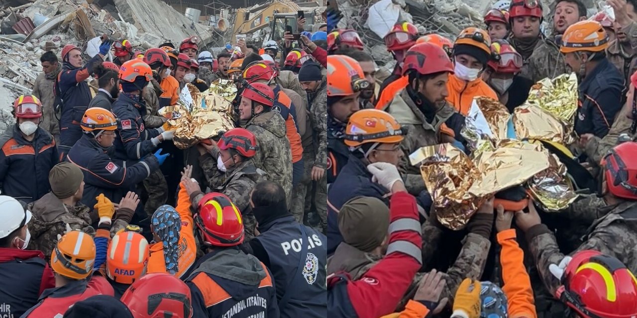 Hatay’da enkaz altında kalan bir kişi 278. saatte kurtarıldı