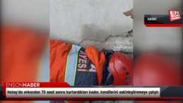 Hatay’da enkazdan 70 saat sonra kurtardıkları kadın, kendilerini sakinleştiremeye çalıştı