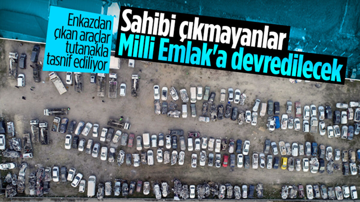 Hatay’da enkazdan çıkarılan araçlar resmi evraklarla teslim ediliyor