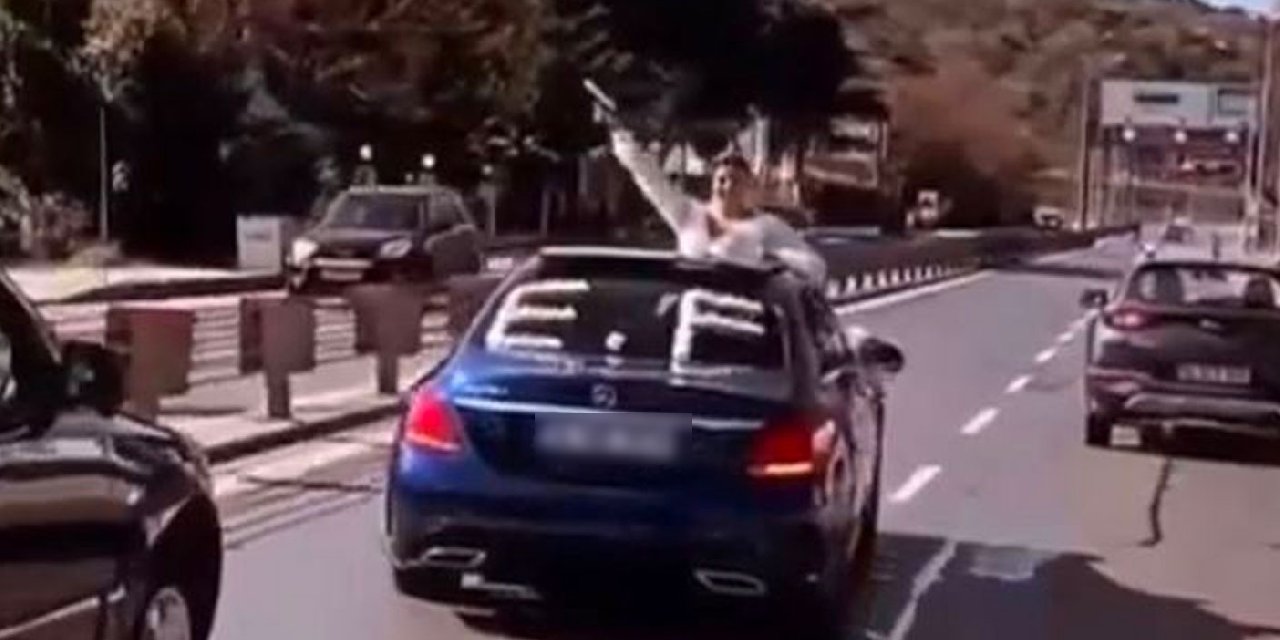 İstanbul’da eli silahlı maganda gelin