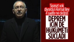 Kılıçdaroğlu, Kahramanmaraş depremi için hükümeti suçladı