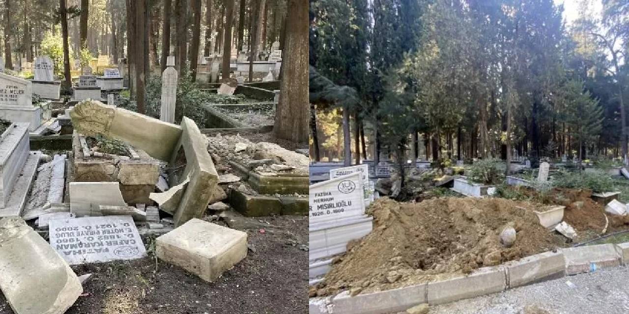 Mezarlar yerinden oynadı