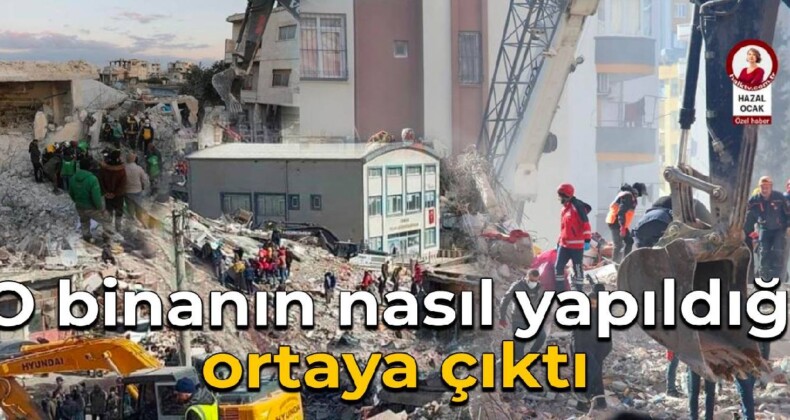 O binanın nasıl yapıldığı ortaya çıktı: 
 ‘Doğru projeyi yaptık, doğru uyguladık’ 
 Zemininden çıkan sular temizlenmiş