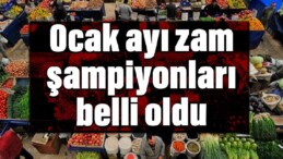 Ocak ayı zam şampiyonları belli oldu