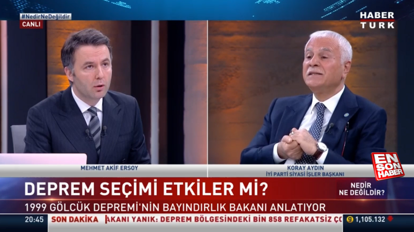 TOKİ’yi karalamaya çalışan İyi Partili Koray Aydın, sunucunun düzeltmesine de aldırmadı