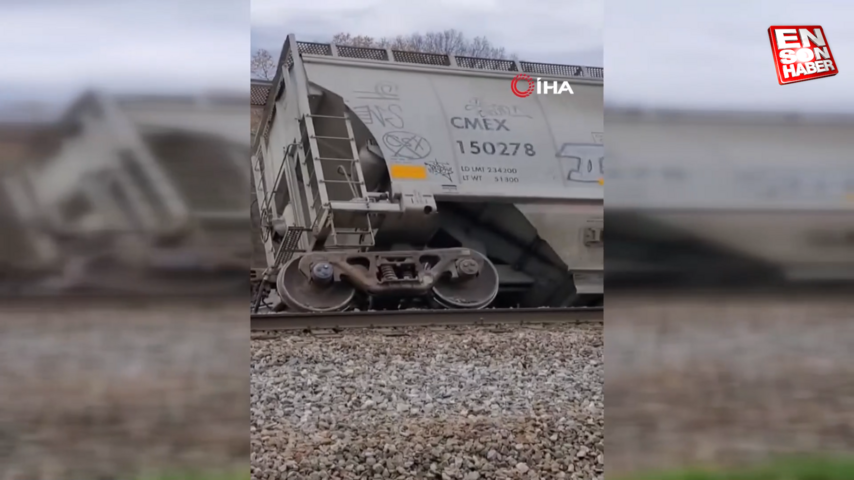 ABD’de Norfolk Southern’ne ait bir tren daha raydan çıktı