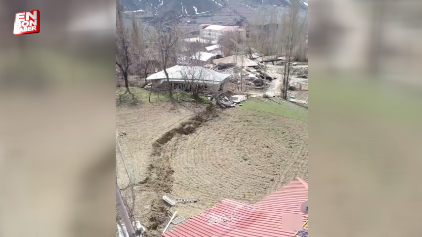 Adıyaman’da fay hattında bulunan köyün bir bölümü yükseldi